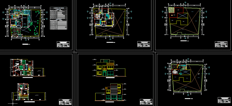 Project Urban House DWG Full Project for AutoCAD