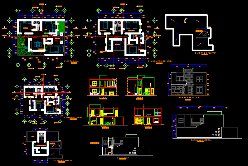 Prototype Residential House DWG Full Project for AutoCAD