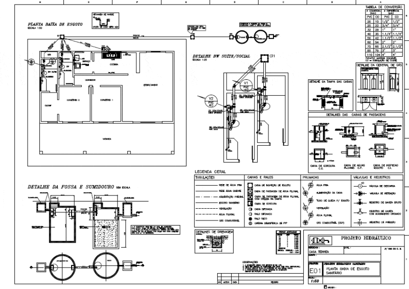 Proyect House Sanitary And Rain Drainage PDF (Document)