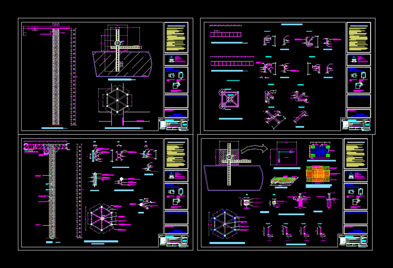Crane for Assembly 2D DWG Design Section for AutoCAD