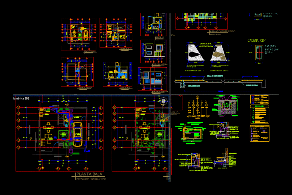 Proyectoviviendaduplex DWG Block for AutoCAD