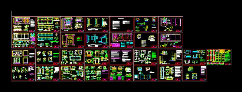 Proyectual School Development DWG Section for AutoCAD