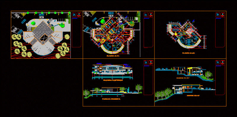 Public Hostel DWG Block for AutoCAD