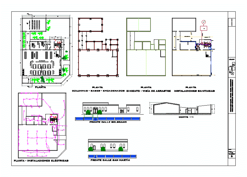 Public Library DWG Block for AutoCAD