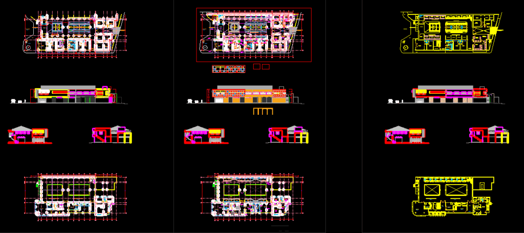 Public Market DWG Block for AutoCAD