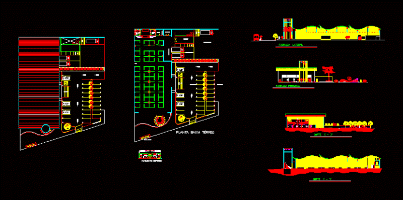 Public Market DWG Block for AutoCAD
