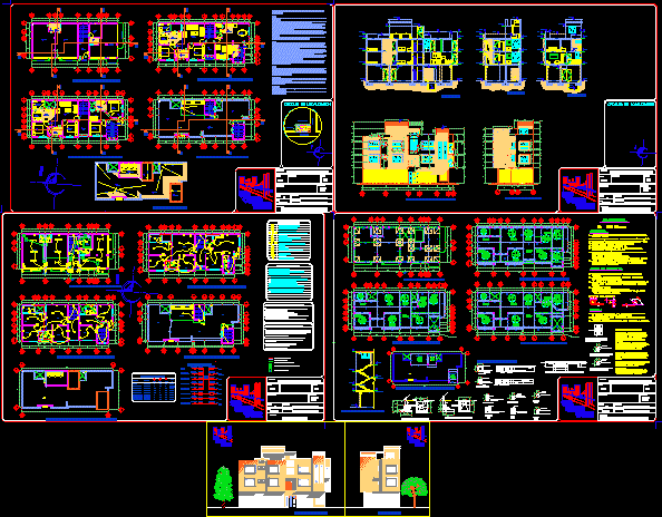 Puebla- Chachapa Appartments DWG Section for AutoCAD • Designs CAD