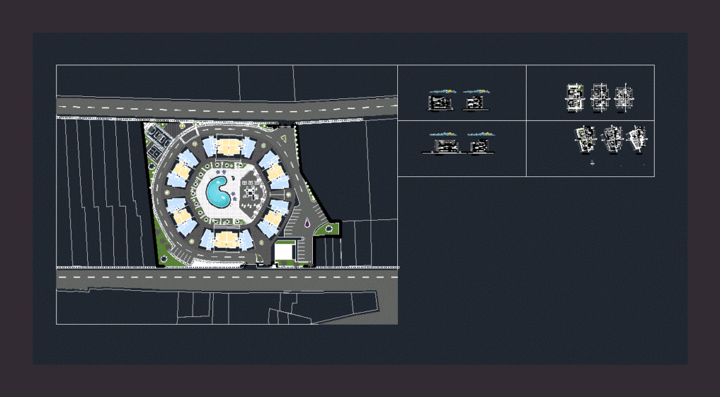 Quinta Housing DWG Block for AutoCAD