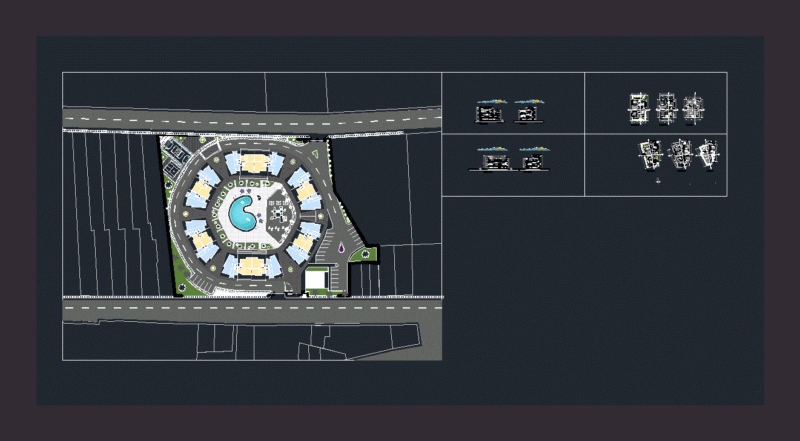 Quinta Housing DWG Block for AutoCAD