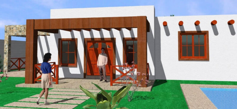 Ranch-Style House DWG Block for AutoCAD