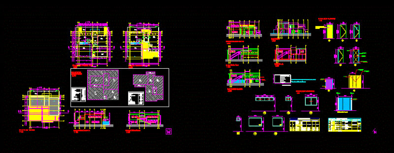 Reader Center DWG Elevation for AutoCAD