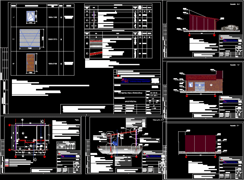 Reconstruction Of Garage DWG Full Project for AutoCAD