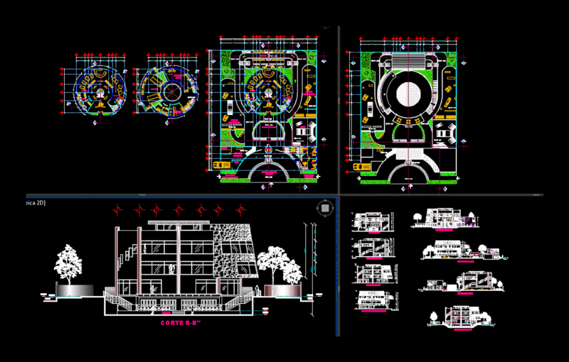 Recreation Center DWG Detail for AutoCAD