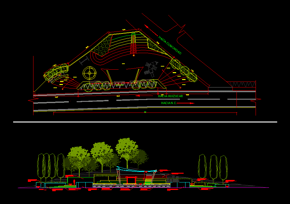 Recreation Park Amphitheater DWG Block for AutoCAD • Designs CAD