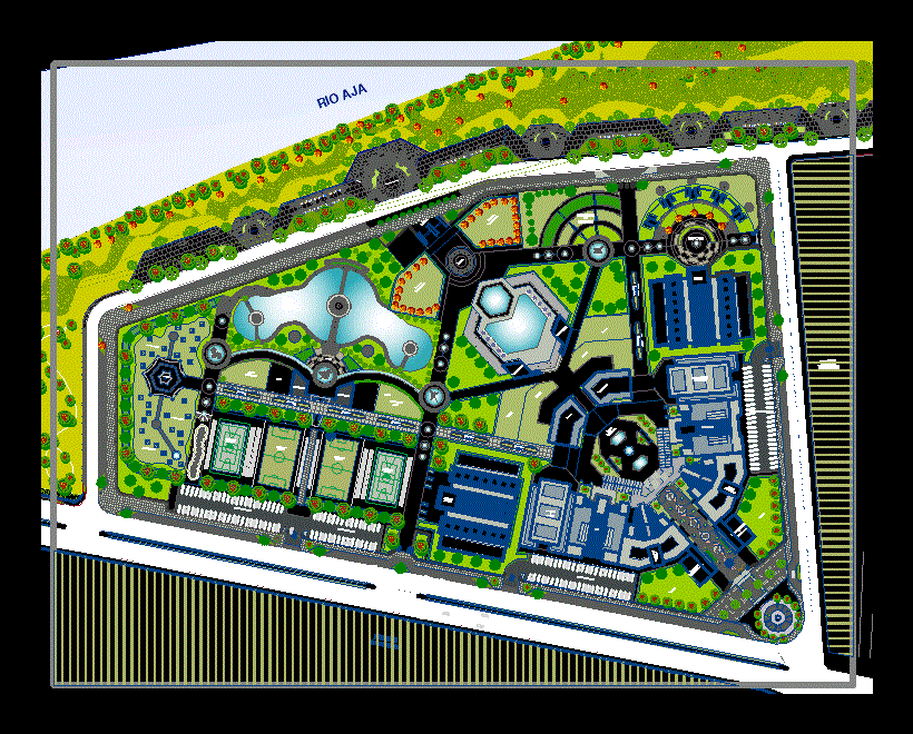 Recreational Center 2D DWG Design Plan for AutoCAD ...
