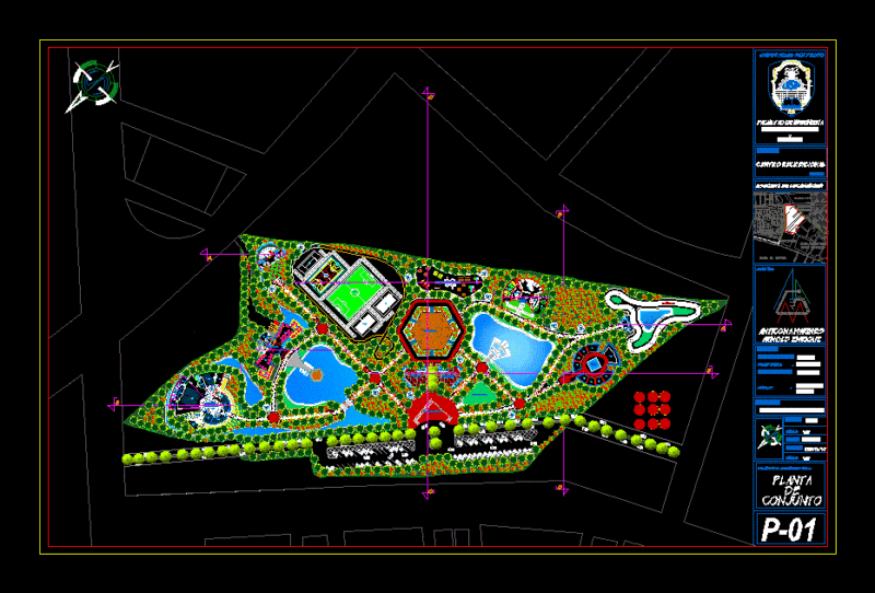 Recreational Park DWG Block for AutoCAD