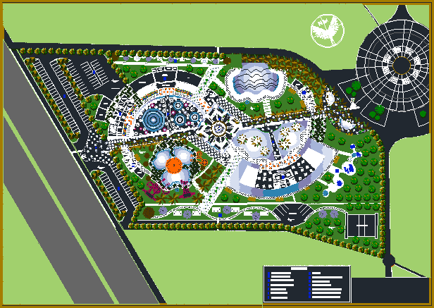 Recreational Water Park 2D DWG Design Plan for AutoCAD • DesignsCAD