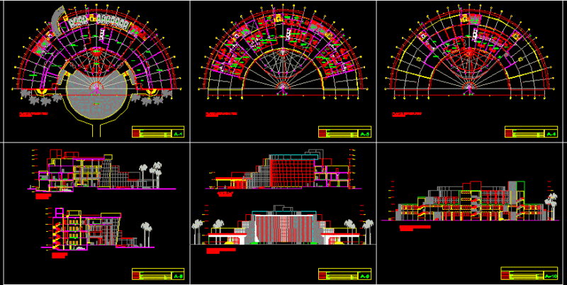 Rector Proposal DWG Section for AutoCAD