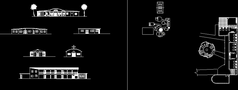 Rehab Center DWG Section for AutoCAD