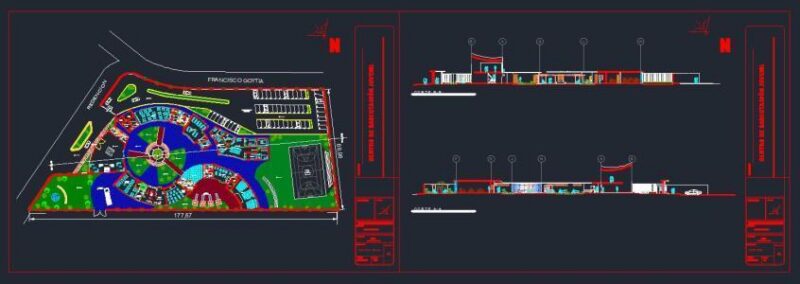 Rehabilitates Juvenile Center DWG Block for AutoCAD