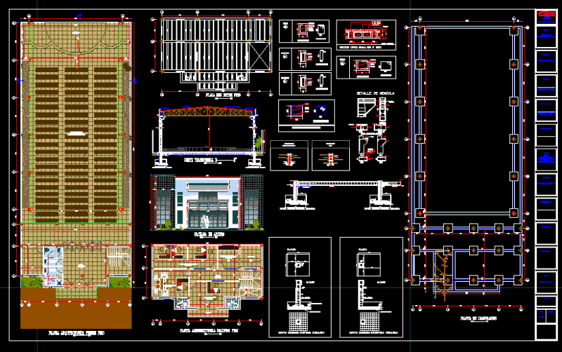 Religious Center DWG Block for AutoCAD