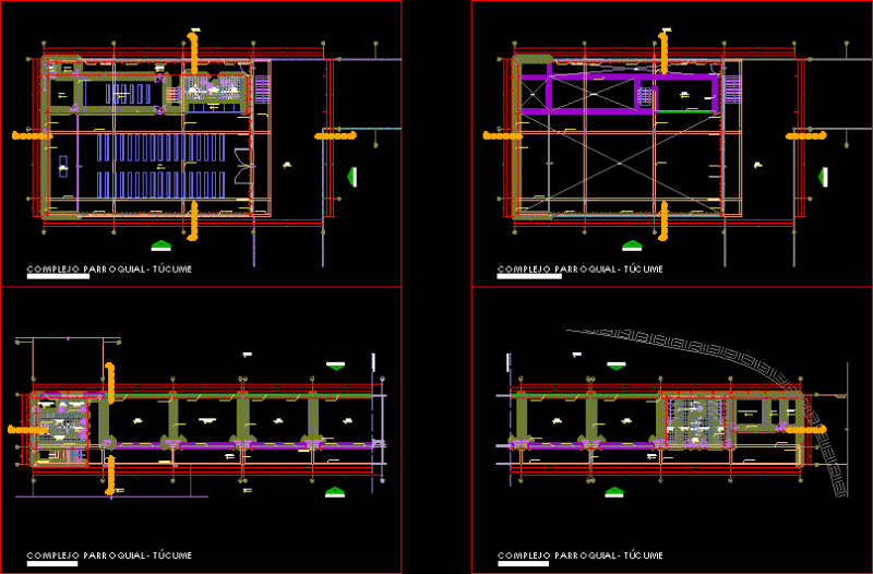 Religiouscomplex DWG Block for AutoCAD