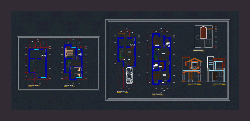 Remodeling Minimum Housing DWG Model for AutoCAD