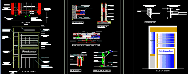 Remodeling Of Facade DWG Detail for AutoCAD