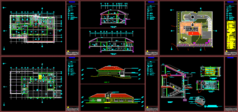 Resdential House DWG Block for AutoCAD