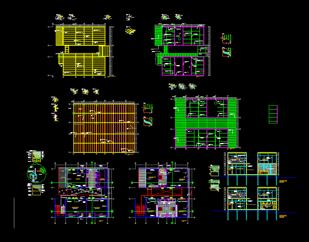 Researchers Module Parador Construction Wood System 2D DWG ... villa electrical plan 