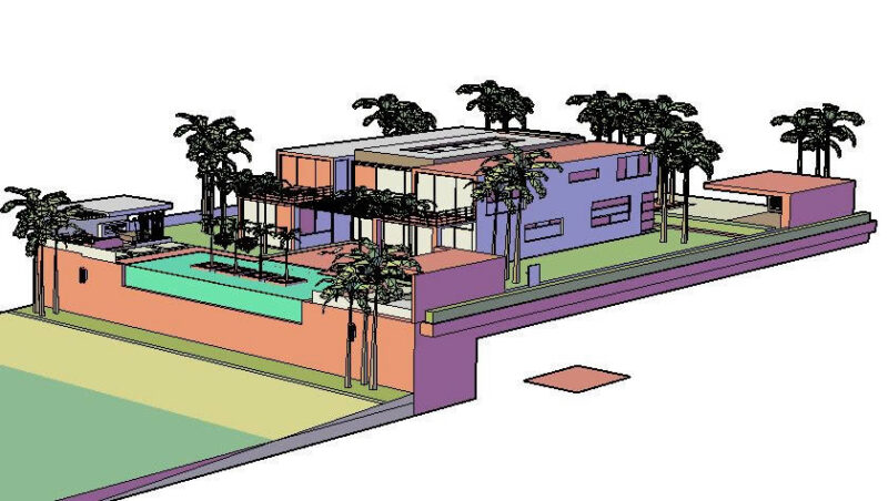 Residence 3D DWG Model for AutoCAD