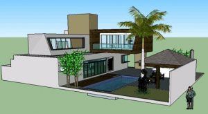 Residence 3D SKP Model for SketchUp • Designs CAD