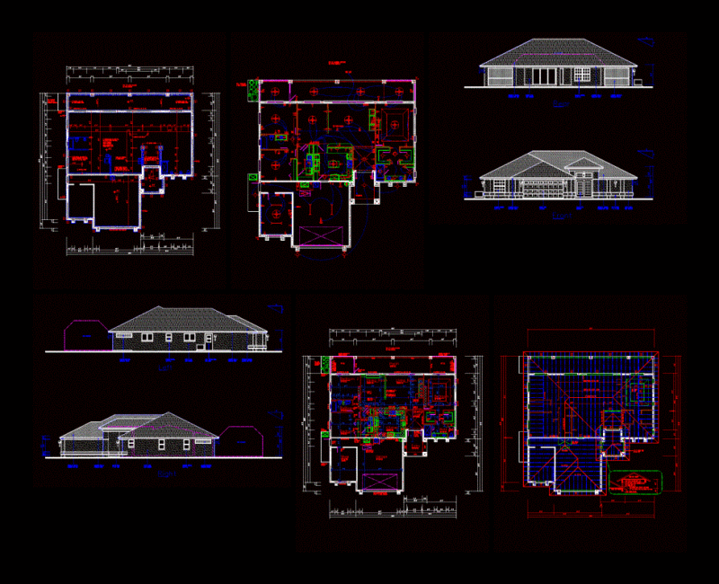 Residence Design DWG Detail for AutoCAD