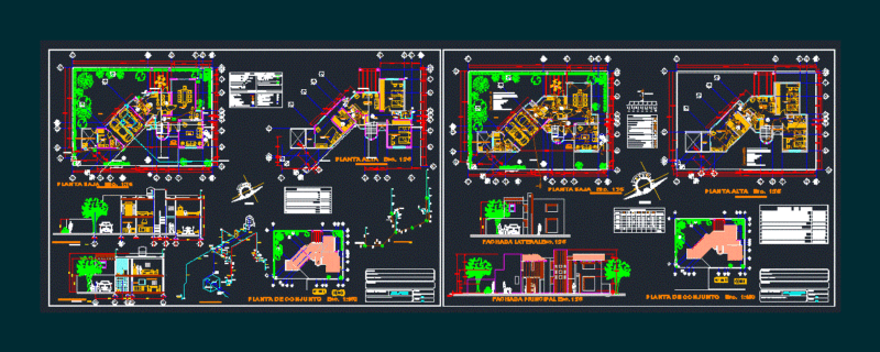 Residence DWG Block for AutoCAD