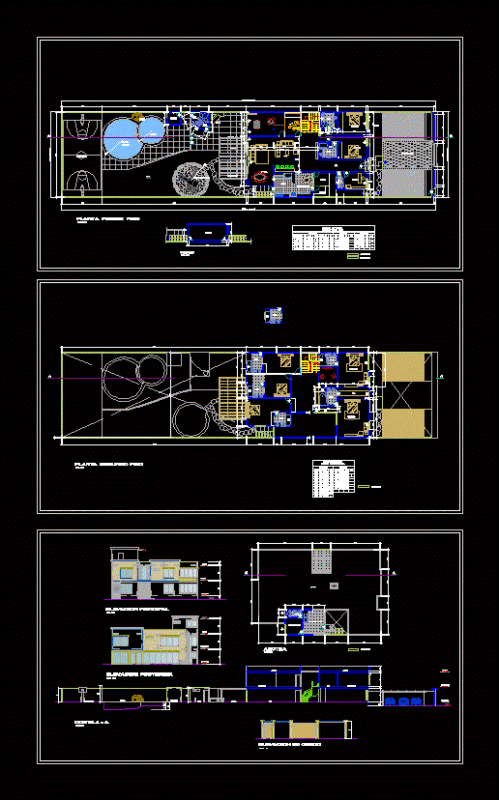Residence DWG Block for AutoCAD