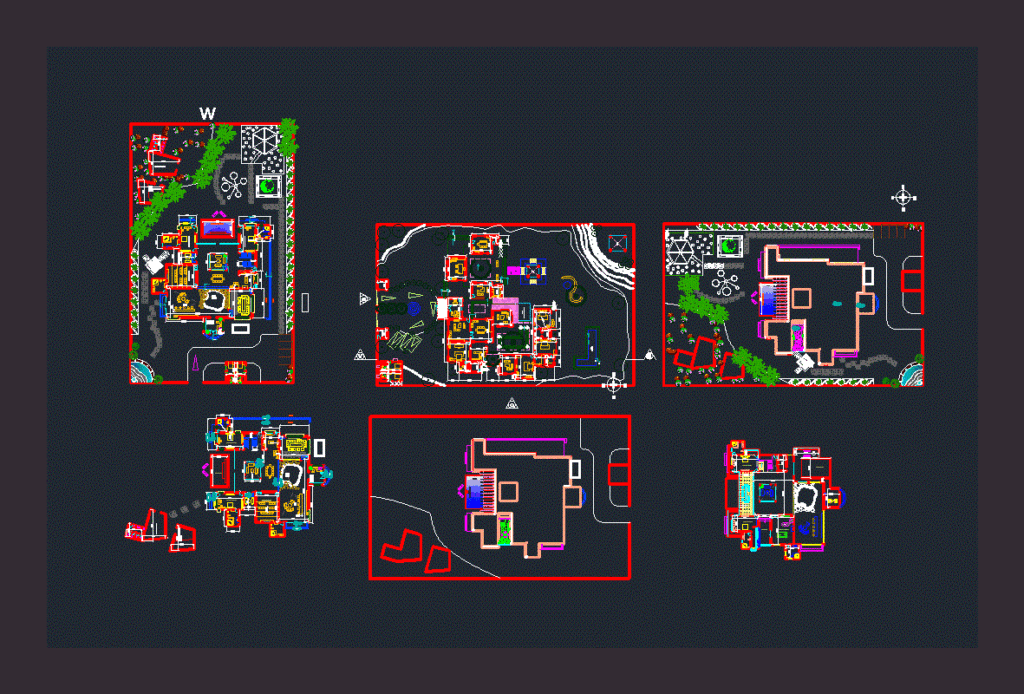 Residence DWG Block for AutoCAD