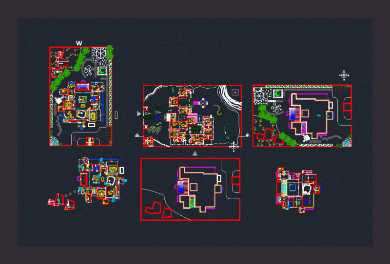 Residence DWG Block for AutoCAD