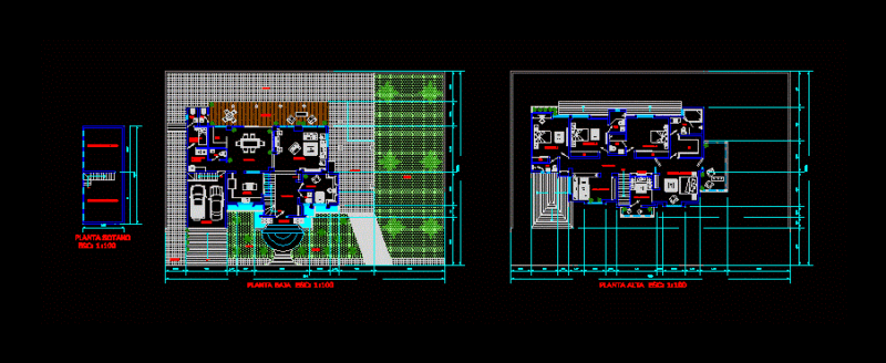 Residence DWG Block for AutoCAD