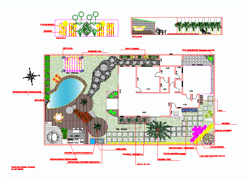 Residence DWG Block for AutoCAD