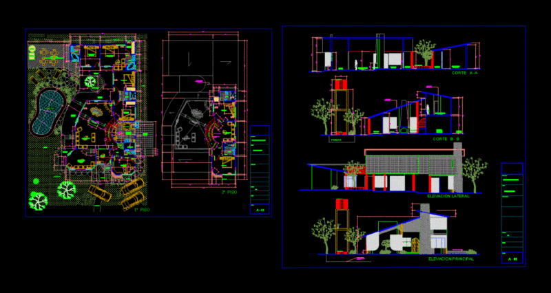 Residence DWG Plan for AutoCAD