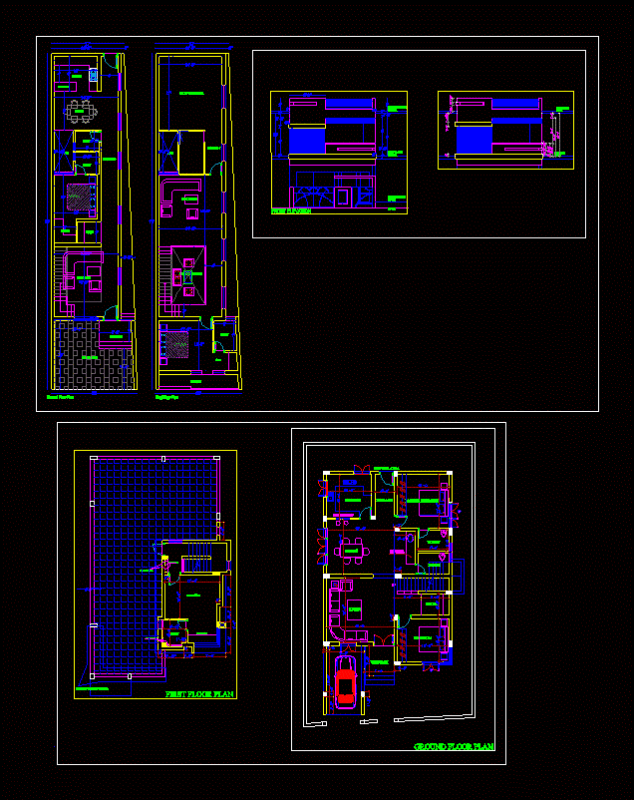 Residence DWG Plan for AutoCAD