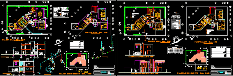 Residence DWG Section for AutoCAD