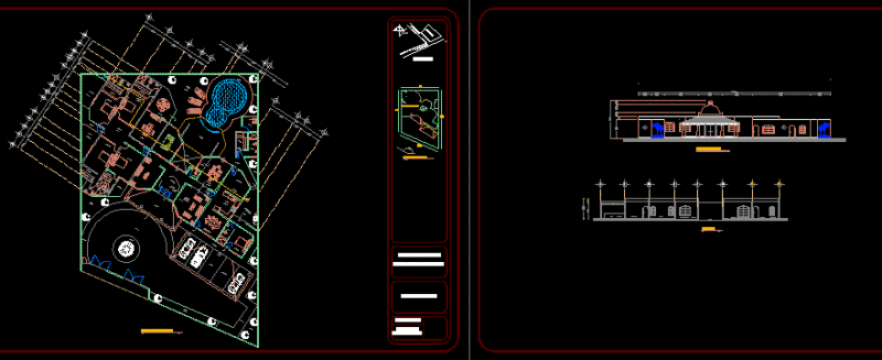 Residence DWG Section for AutoCAD