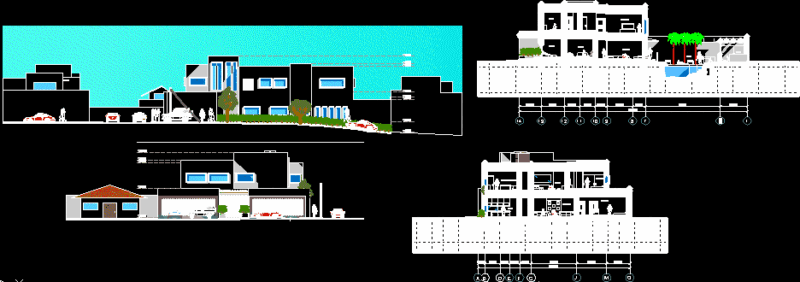 Residencia Detached DWG Plan for AutoCAD