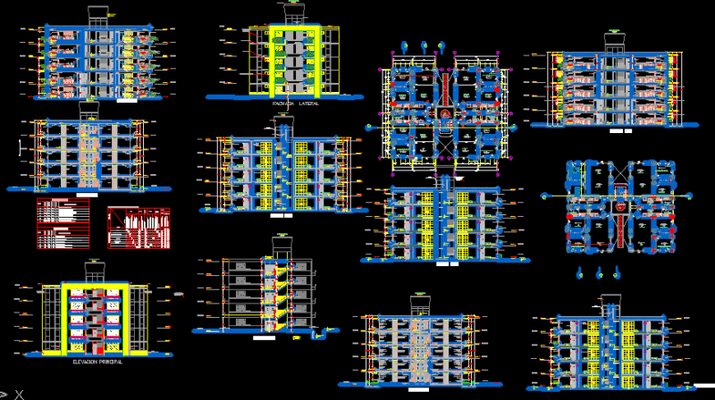 Residencial Building – Condo DWG Block for AutoCAD