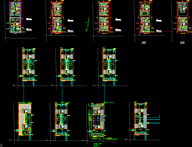 Residencial Building DWG Block for AutoCAD
