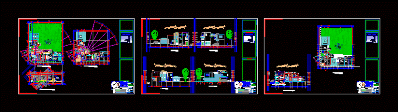 Residencial Housing Room DWG Block for AutoCAD