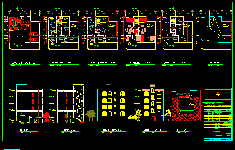 Residential Building DWG Block for AutoCAD â€¢ Designs CAD