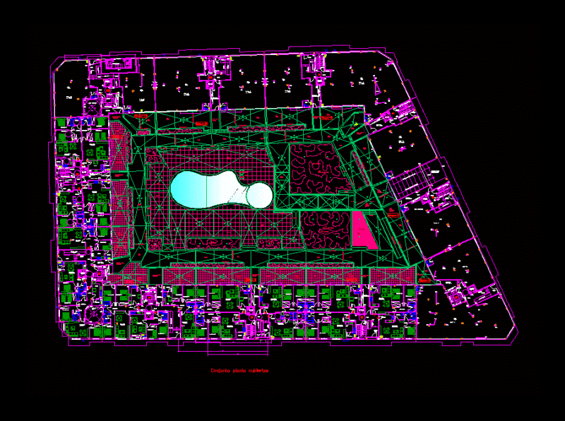 Residential Building DWG Block for AutoCAD