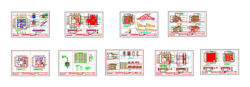 Residential Building DWG Block for AutoCAD